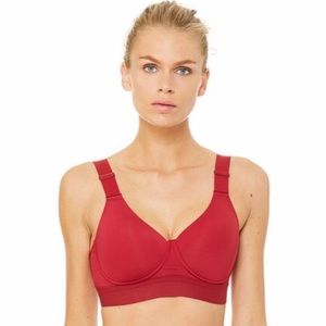 ALO Yoga Heroine Bra Red/ Burgundy